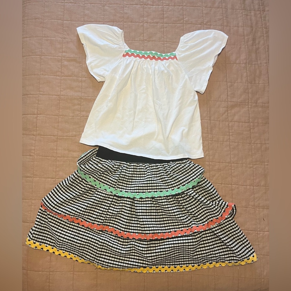 Girl’s Shirt and Skirt Set